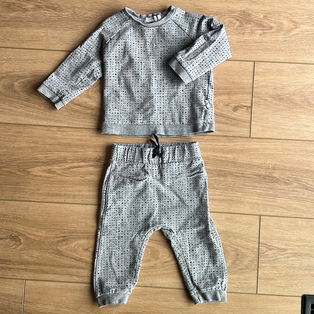 Miles baby sweat set
